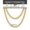 LuxeFlex Prong Cuban Link Chain for Men and Women, 14K