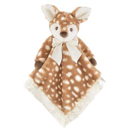 Bearington Lil' Willow Fawn Plush Security Blanket, Lovey Brown
