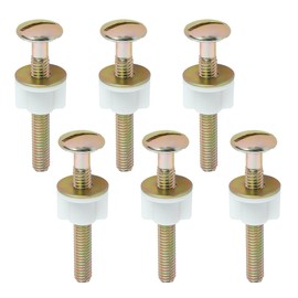 3-Pack Universal Toilet Seat Bolts and Screws Replacement Kit, Heavy Duty Metal Fasteners with Nuts and Washers for Top Mount Toilet Seat Hinges, Compatible with Kohler, TOTO, American Standard