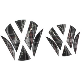 Finest-Folia DM001 DM002 3D Emblem Gel Sticker Front + Rear (Jacky Fabric Pattern)