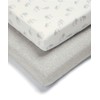 Mamas & Papas 2 Pack Cot/Bed Fitted Sheets, Elephant