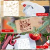 24pcs Christmas Stencils, 5.12x5.12in Reusable Christmas Template for Painting Santa