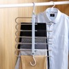 Space Saving Pants Hangers, 6 Layers Stainless Steel Rack Hanger,