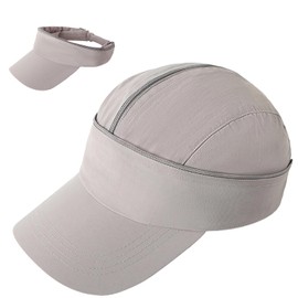 Baynetin Baseball Cap, Unisex Summer Peaked Cap, Visor Cap, Sun Hat, Adjustable Trucker Cap, Quick-Drying, Breathable, Can Be Disassembled for Two Uses, lightgrey, Unit size