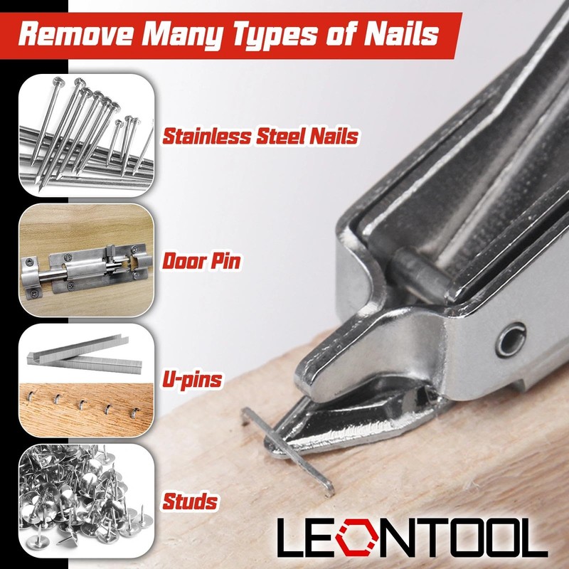 LEONTOOL Staple Removal Tool, Handheld Staple Remover, V-Shaped Staple Puller,