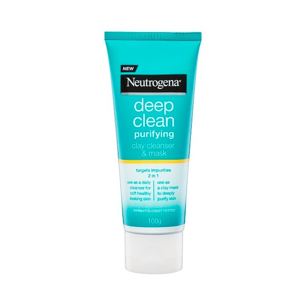Neutrogena Deep Clean Purifying Clay Cleanser & Mask 100g