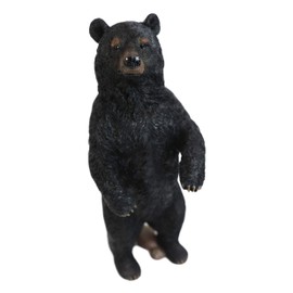 Ebros Realistic Rustic Forest Standing Black Bear Statue 12.25" Tall Wildlife Animal Bears Western Cabin Lodge Decor Figurine As Garden Patio and Home Accent Centerpiece