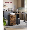 VASAGLE 2-Drawer File Cabinet, Small Rolling Filing Cabinet for Home