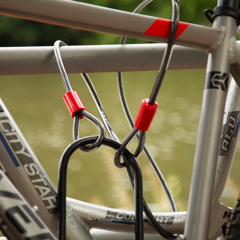 Relaxdays Loop Cable 2 m for Bicycle & Luggage, Coated