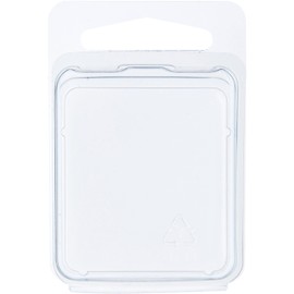 Collecting Warehouse Clear Plastic Clamshell Package/Storage Container, 1.6875" H x 1.5" W x 0.75" D