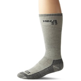 Minus33 Merino Wool 9402 Expedition Mountaineer Sock Grey Heather Size Small