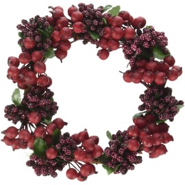 3.5" Berry Candle Ring, Red