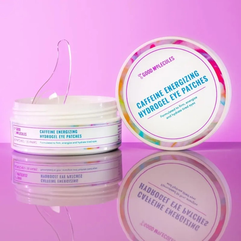 Parches Hidrogel Cafeína Good Molecules Contorno Ojos Energizantes