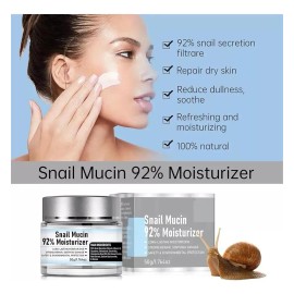 Gel Facial Diario Snail Mucin 92% Hidratante, Crema De