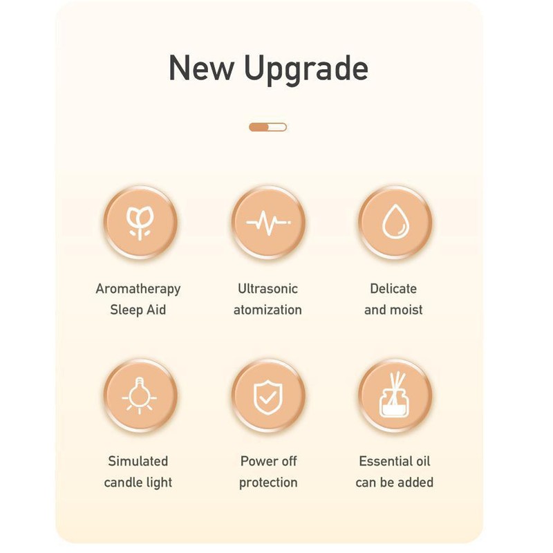 Candlelight Lamp Aromatherapy Machine Cold Air Aromatherapy Diffuser Automatic Shutdown