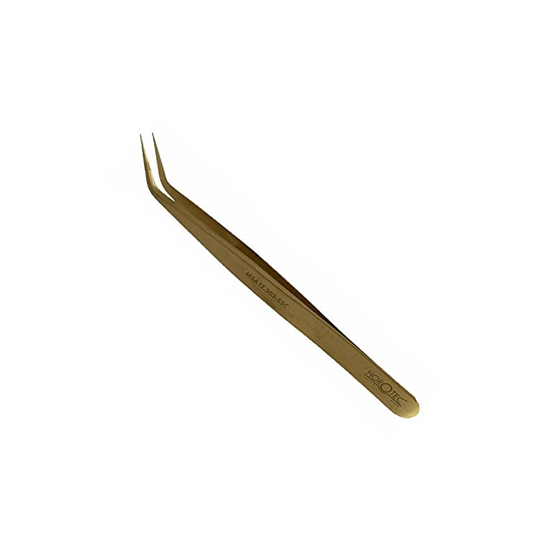 Horotec MSA12.303-S5C Brass Watchmaker Tweezers with Fine Tips, Tool