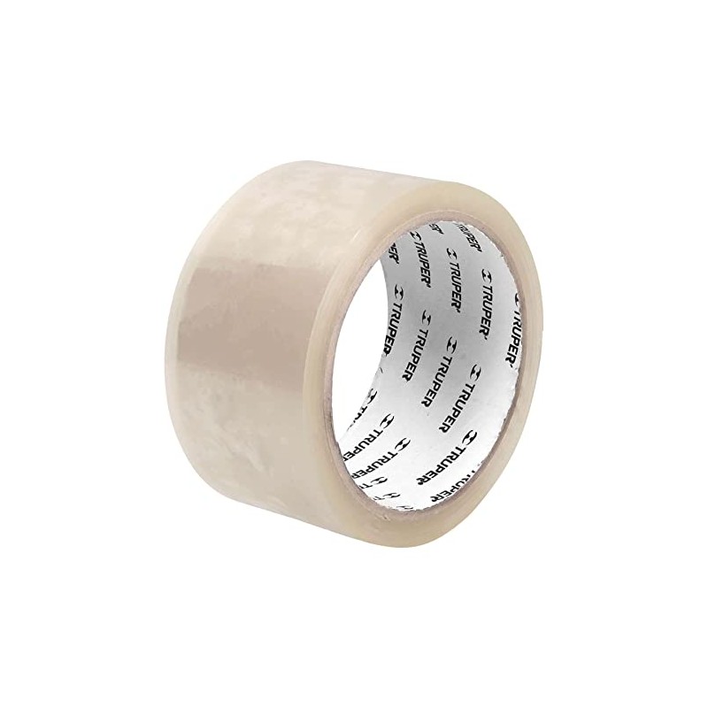 Truper CTR-40, Cinta adhesiva de empaque, 40m, transparente
