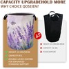 Laundry Hamper,Purple Lavender Laundry Basket,Butterfly Waterproof Oxford Cloth Storage Basket