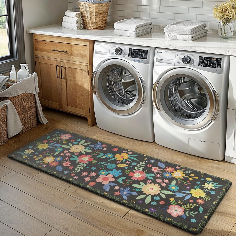 GENIMO Kitchen Mats for Floor 2PCS, Cushioned Kitchen Rugs Non