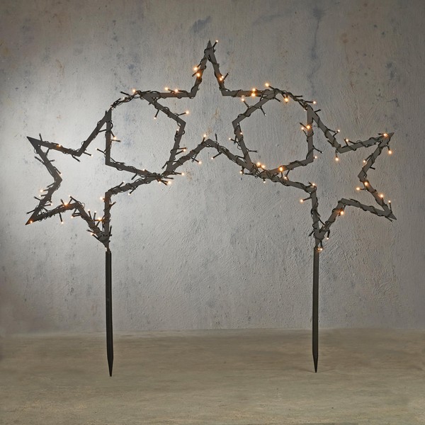 Luca Lighting - Garden d'light Connect Star Garden Spike Black