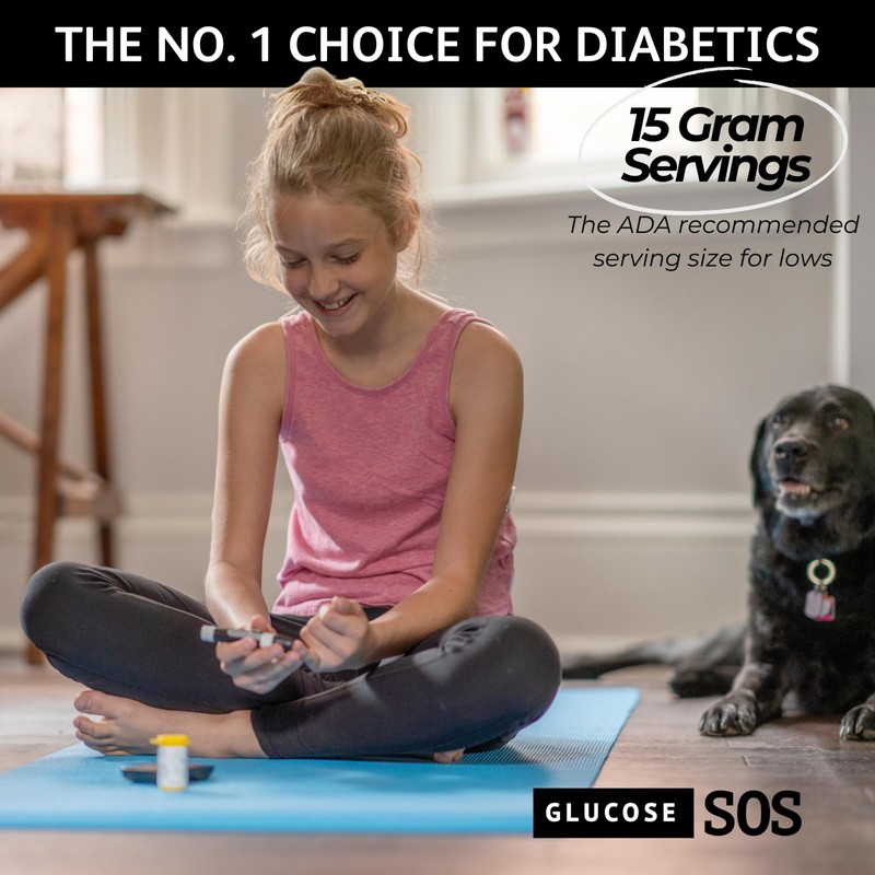 Glucose SOS Glucose Powder Packets with Natural Dextrose, Fast-Absorption That