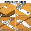 Tension Latch Pack of 8 Lever Lock Box Lock Stainless