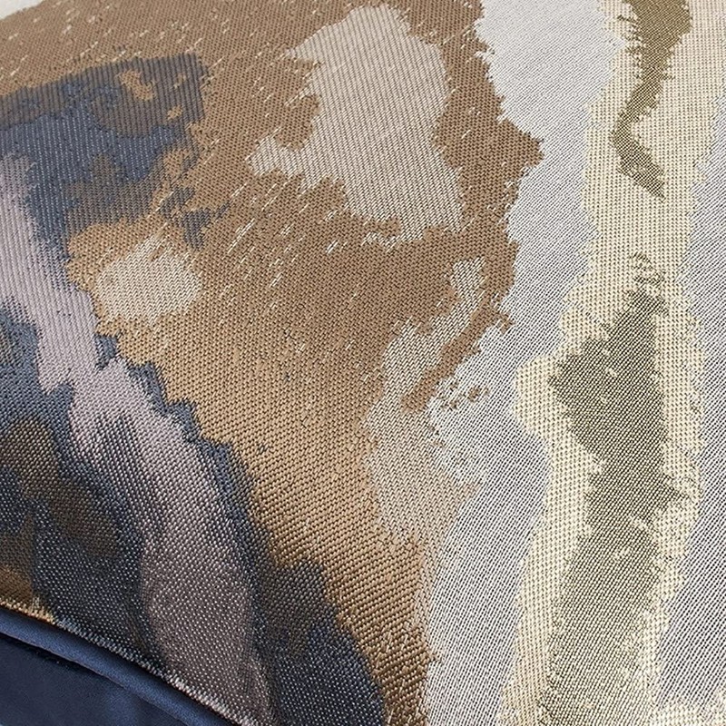 Blue and Gold Decorative Throw Pillow Covers,18x18, Modern, Stylish,Unique,Decorative Cover