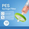 SERHICS Syringe Filters Hydrophilic PES 25 mm 0.22 um Non