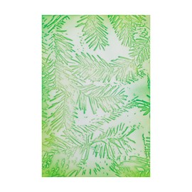 Briartw Holly Leaves 3D Embossing Folder Create Textured Backgrounds for Card Making and Scrapbooking and Other Paper Craft Album Stamps DIY Decoration,Clear Plastic Texture Fades Template