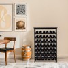 Bambition Bamboo Wine Rack Freestanding Floor, 7-Tier 42-Bottle Wine Storage