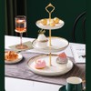 Aebor 3 Tier Round Porcelain Tiered Cupcake Stand, Tiered Serving