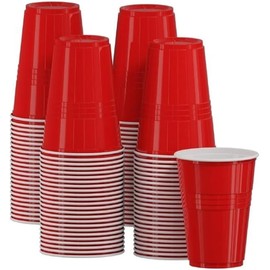 Plastic Cups ® – Disposable Cups 12 oz(24 Pcs) -Strong and Sturdy Party Cups for Christmas, Garden Party, Weddings, Picnics – Strong Plastic Cups Reusable and Recyclable Dessert Cups