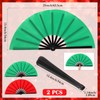 Maitys 2 Packs Large Clap Fans for Line Dancing Large