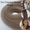 Chestnut Brown Braiding Hair Pre stretched Braiding Hair Extensions