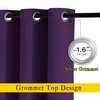 NICETOWN Blackout Curtains Drapery Panels - Window Treatment Royal Purple