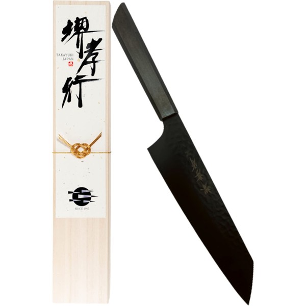 Takayuki Sakai [Knife Brand Loved by Professional Chefs] Okuro Sword Shaped Gyuto Knife 7.5 inches (190 mm) V Gold No. 10 vg10 All-Purpose Knife Aoki Hamono Manufacturing (Model No. r19003)