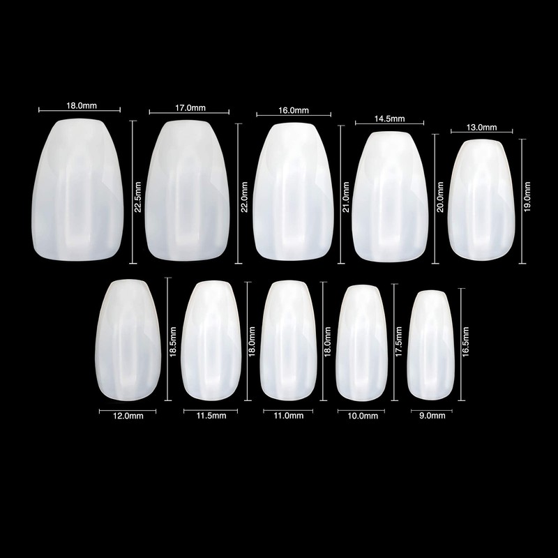 Completely Transparent Nails for Nail Salons and DIY Nail Art,