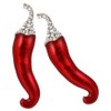 LIFKOME 2pcs Chili Pepper Brooch Pin Unique Vegetable Lapel Pins