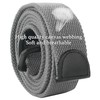 Bluecton Belt Men Plus Size Canvas Double D Ring Buckle