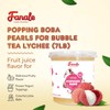 Fanale Lychee Popping Boba Pearls, Vegan, Non GMO, Gluten Free,