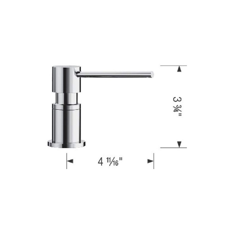 Blanco LATO Built-In Soap Dispenser Chrome, 525814