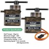 Adeept AD002 4 Pcs 90S 9G Micro Servo Motor, Metal