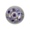 Unbranded Universal Round Ball Crystal Real Purple Flower Manual Gear