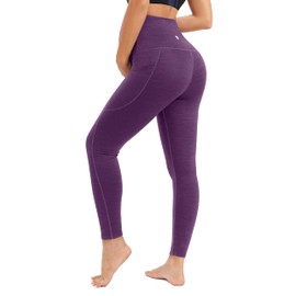 Ewedoos Maternity Leggings Shirred Side Pregnancy Leggings for Women Buttery Soft Maternity Yoga Pants with Pockets