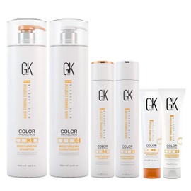 GK HAIR Global Keratin Moisturizing Shampoo and Conditioner Set 100ml, 300ml, 1000ml for Color Treated Dry Damage Curly Frizzy Thinning Hair