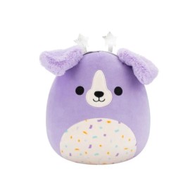 Squishmallows 8” Deontay Purple Retriever with Confetti Belly and Star Headband