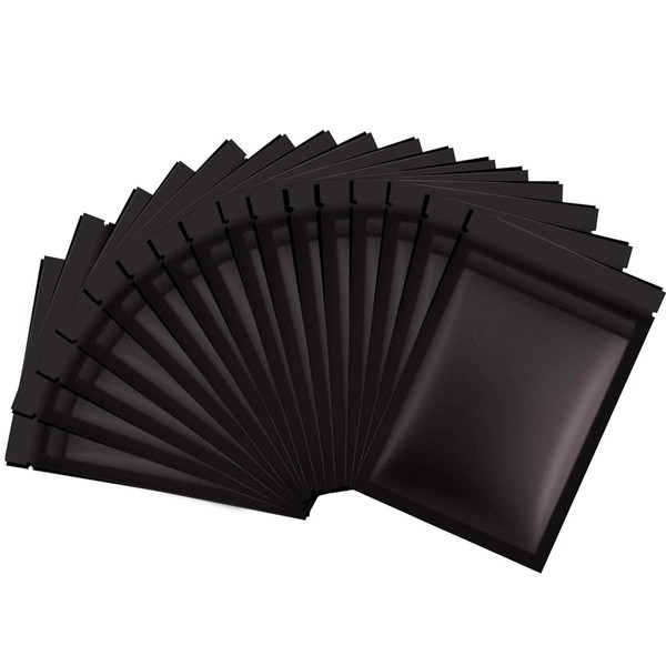 Techson 100 PCS Resealable Smell Proof Bags, Ziplock Foil Bags,