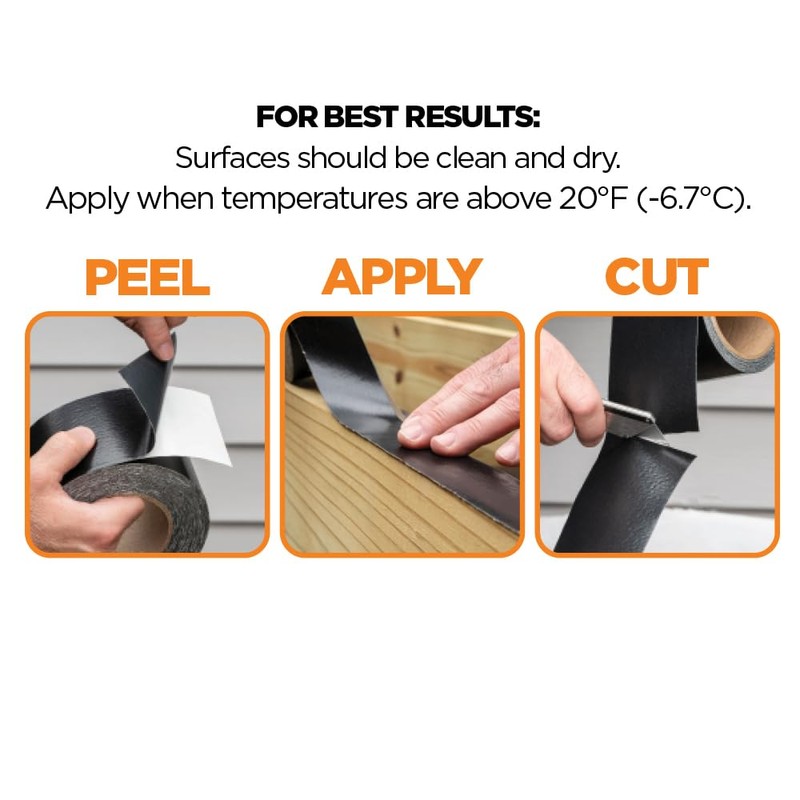 Camo Deck Joist and Ledger Tape, 6” x 65’, Butyl