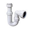 Universal Adjustable Swivel P Trap with Anti-Slip Ring, Telescopic Sink
