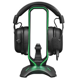 LC-Power LC-HUB Head Bungee Headset Holder | Mouse Bungee | 2 x USB Ports | RGB Lighting | Plug 'n'Play